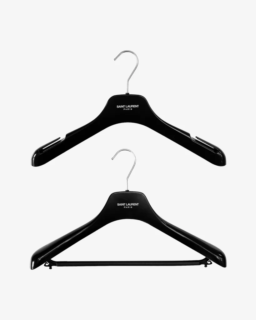 two Saint Laurent clothes hangers
